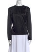Carolina Herrera Silk Crew Neck Blouse