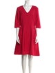 Carolina Herrera Virgin Wool Knee-Length Dress