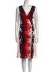 Carolina Herrera Silk Knee-Length Dress