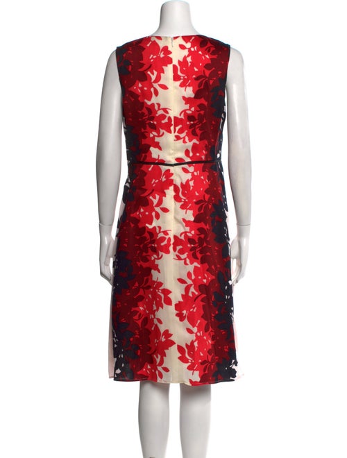 Carolina Herrera Silk Knee-Length Dress