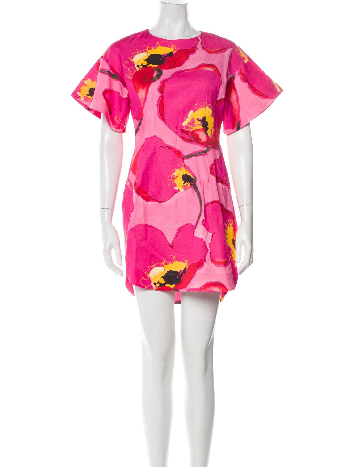 Carolina Herrera Floral Print Mini Dress