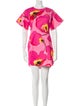 Carolina Herrera Floral Print Mini Dress