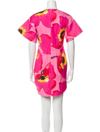 Carolina Herrera Floral Print Mini Dress