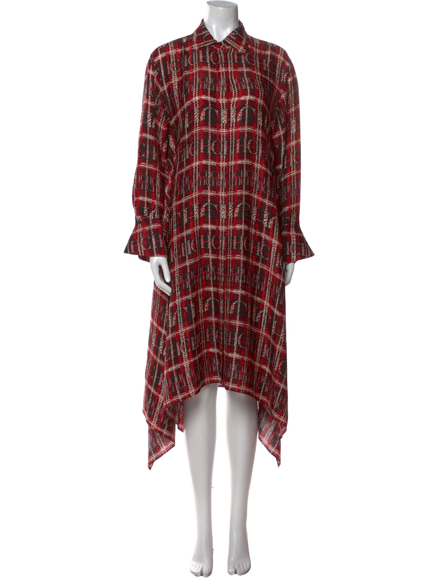 Carolina Herrera Silk Midi Length Dress