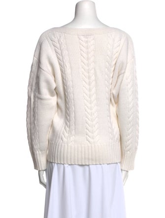 Carolina Herrera Virgin Wool Bateau Neckline Sweater