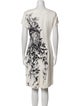 Carolina Herrera Floral Print Knee-Length Dress