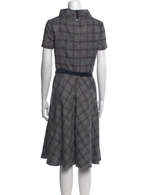 Carolina Herrera Plaid Print Mini Dress