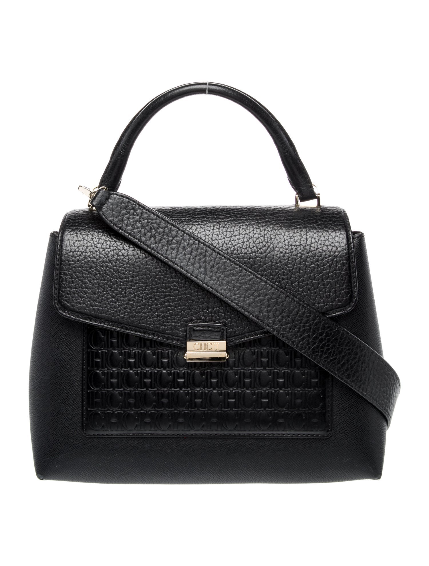 Carolina Herrera Leather Top Handle Bag