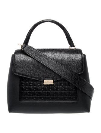 Carolina Herrera Leather Top Handle Bag