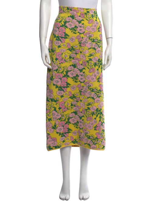 Carolina Herrera Silk Midi Length Skirt