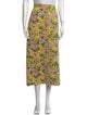 Carolina Herrera Silk Midi Length Skirt