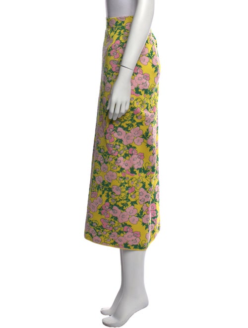 Carolina Herrera Silk Midi Length Skirt