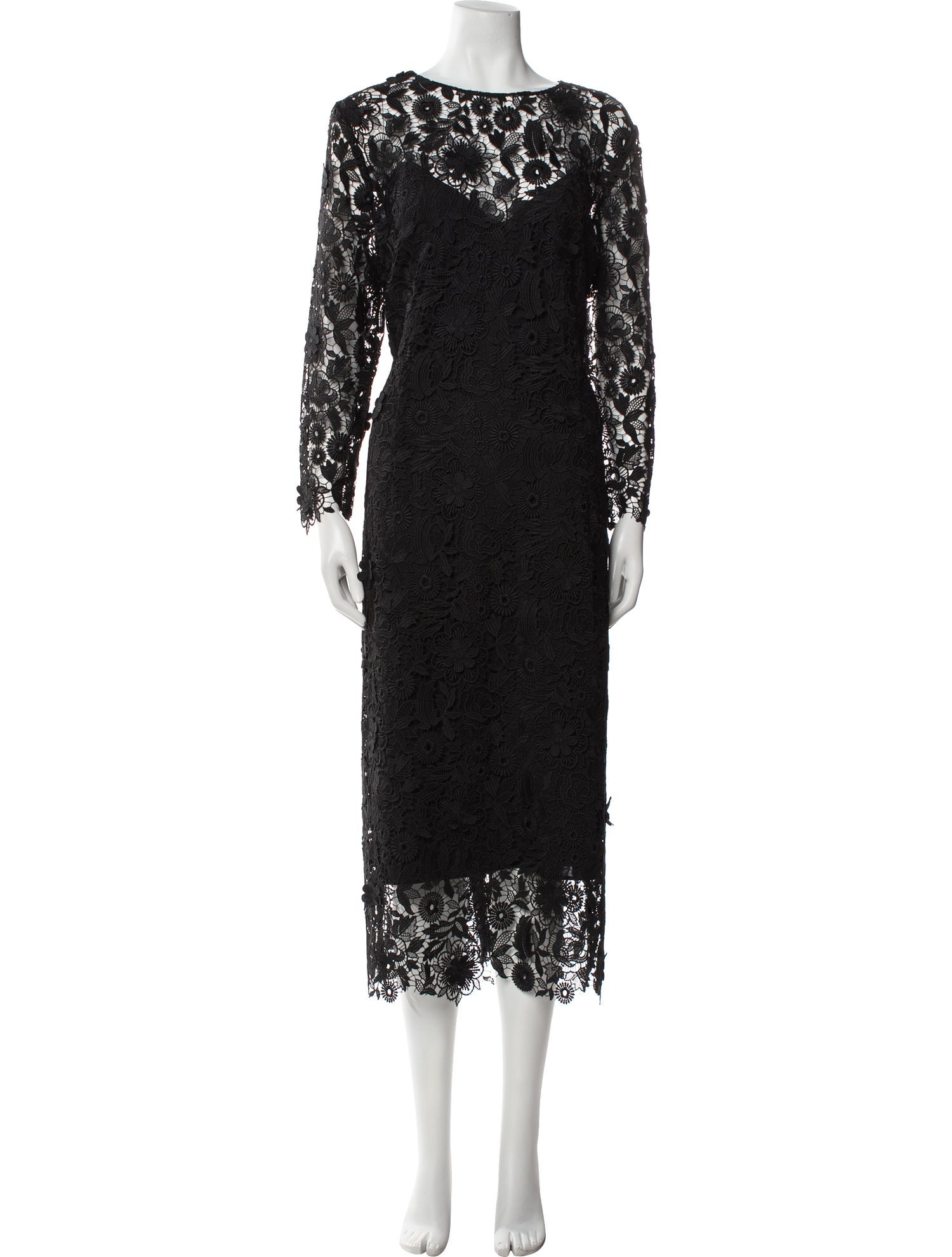 Carolina Herrera Lace Pattern Long Dress w/ Tags