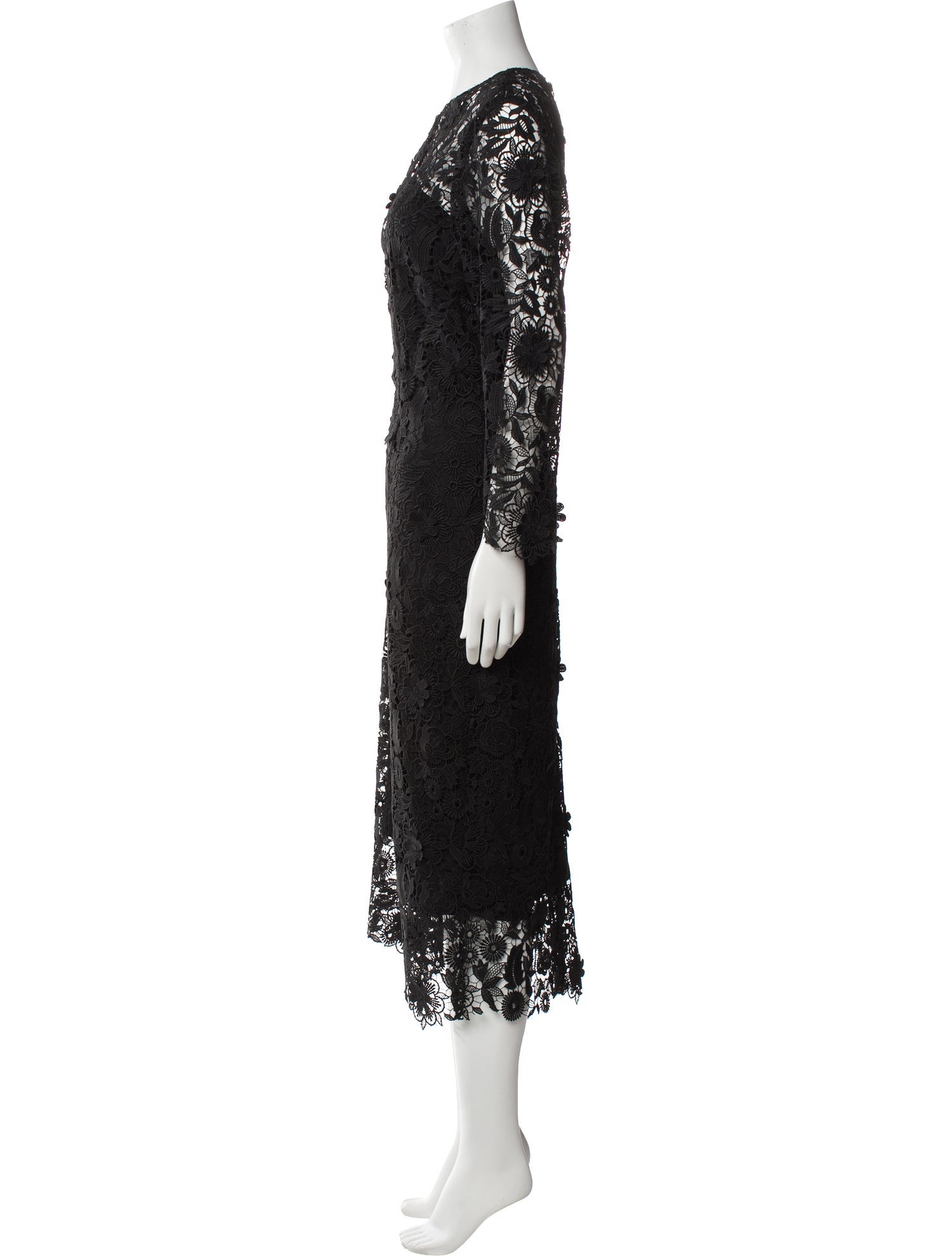 Carolina Herrera Lace Pattern Long Dress w/ Tags
