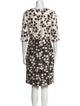 Carolina Herrera Printed Knee-Length Dress