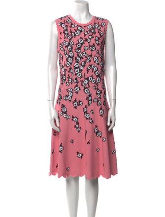Carolina Herrera Printed Knee-Length Dress
