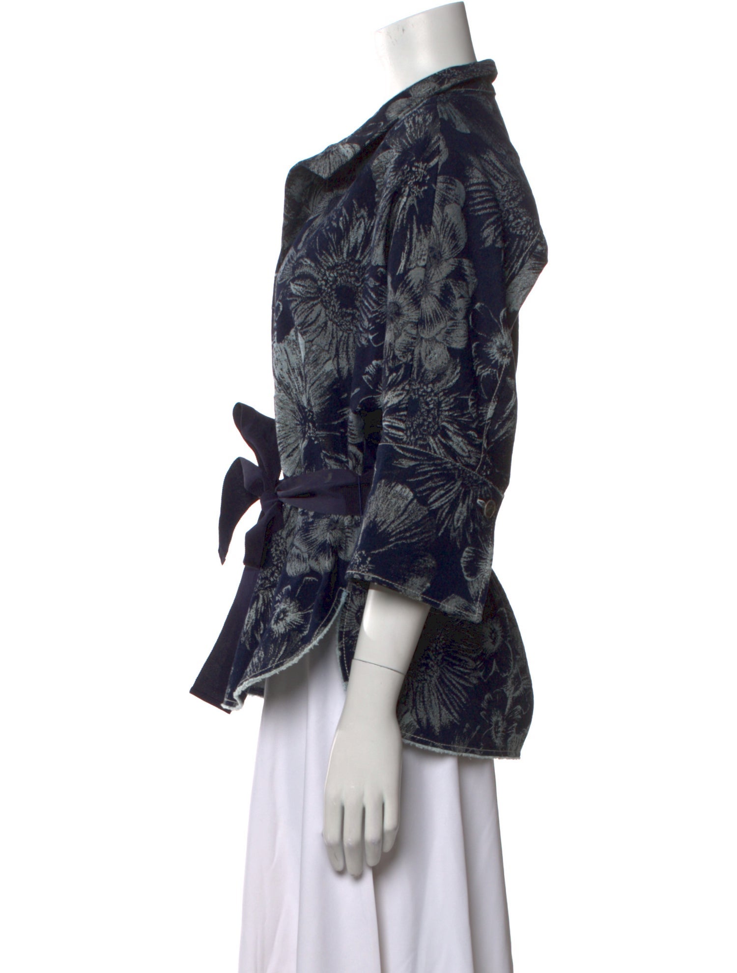 Carolina Herrera Printed V-Neck Blouse