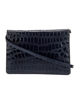 Carolina Herrera Embossed Leather Crossbody Bag