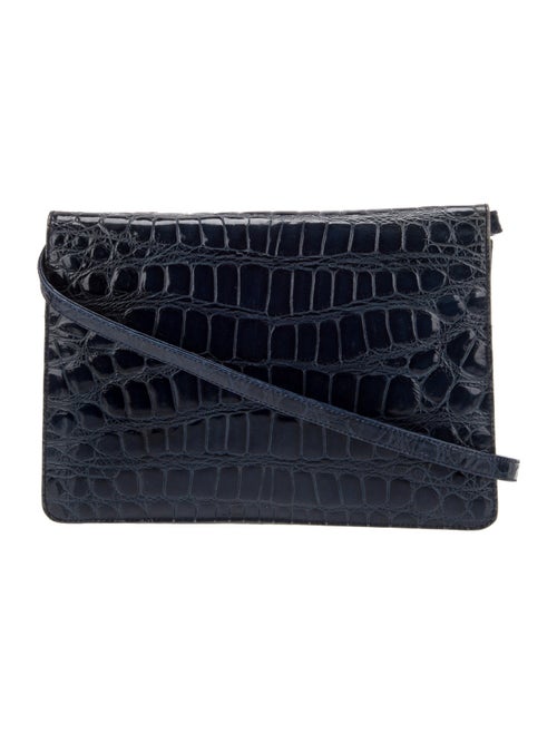 Carolina Herrera Embossed Leather Crossbody Bag
