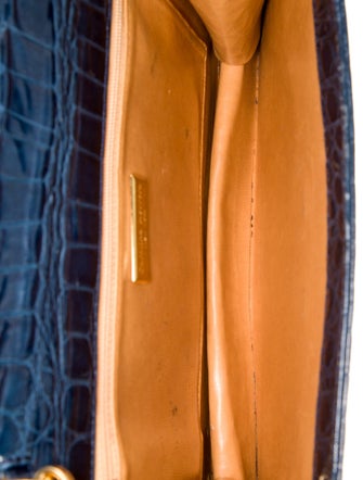 Carolina Herrera Embossed Leather Crossbody Bag