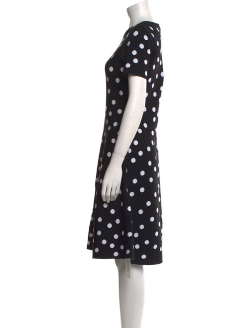 Carolina Herrera Polka Dot Print Knee-Length Dress