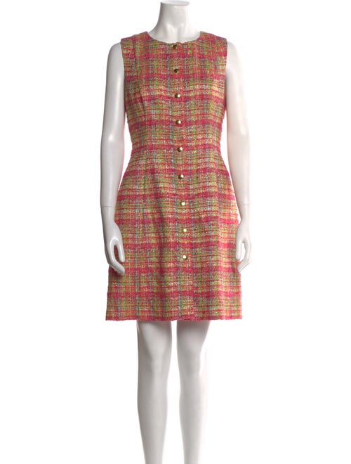 Carolina Herrera Plaid Print Mini Dress