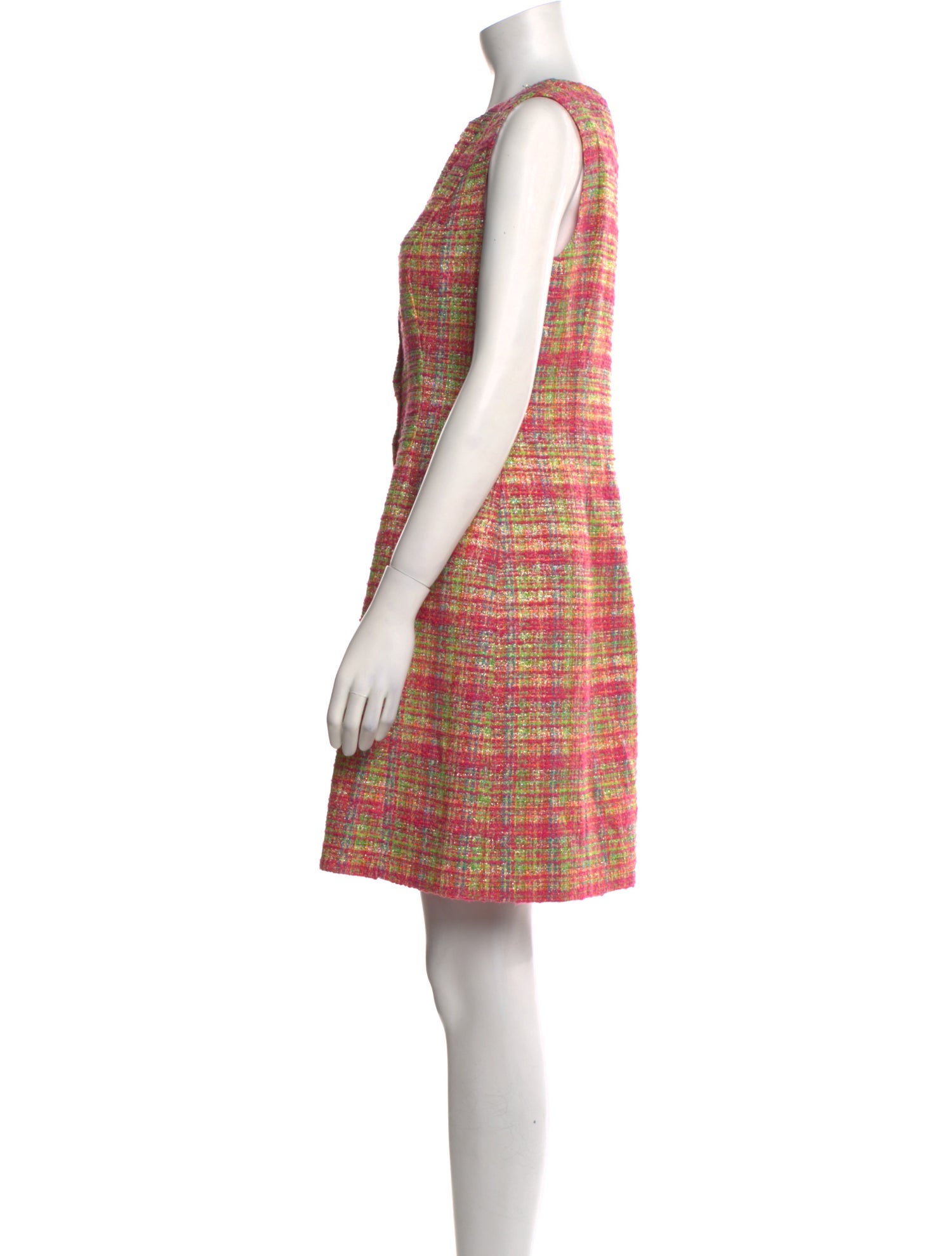 Carolina Herrera Plaid Print Mini Dress