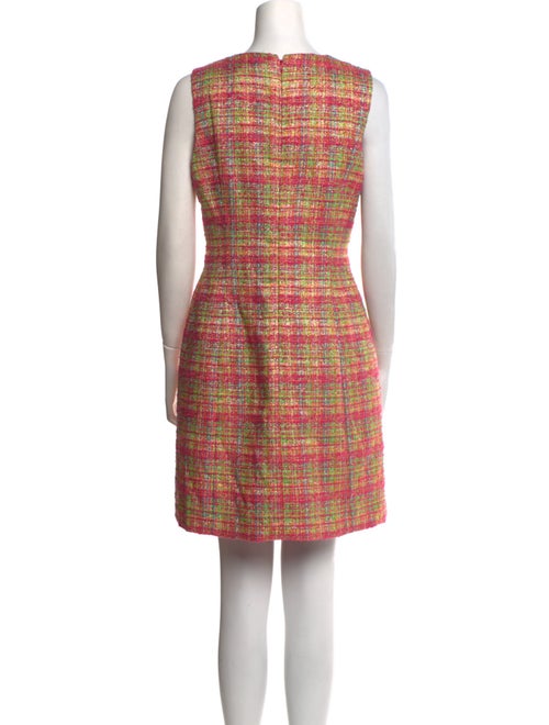 Carolina Herrera Plaid Print Mini Dress