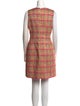Carolina Herrera Plaid Print Mini Dress