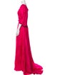 Carolina Herrera One-Shoulder Long Dress