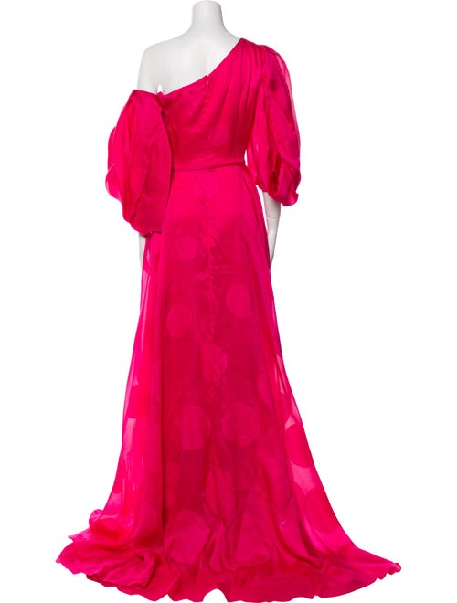 Carolina Herrera One-Shoulder Long Dress