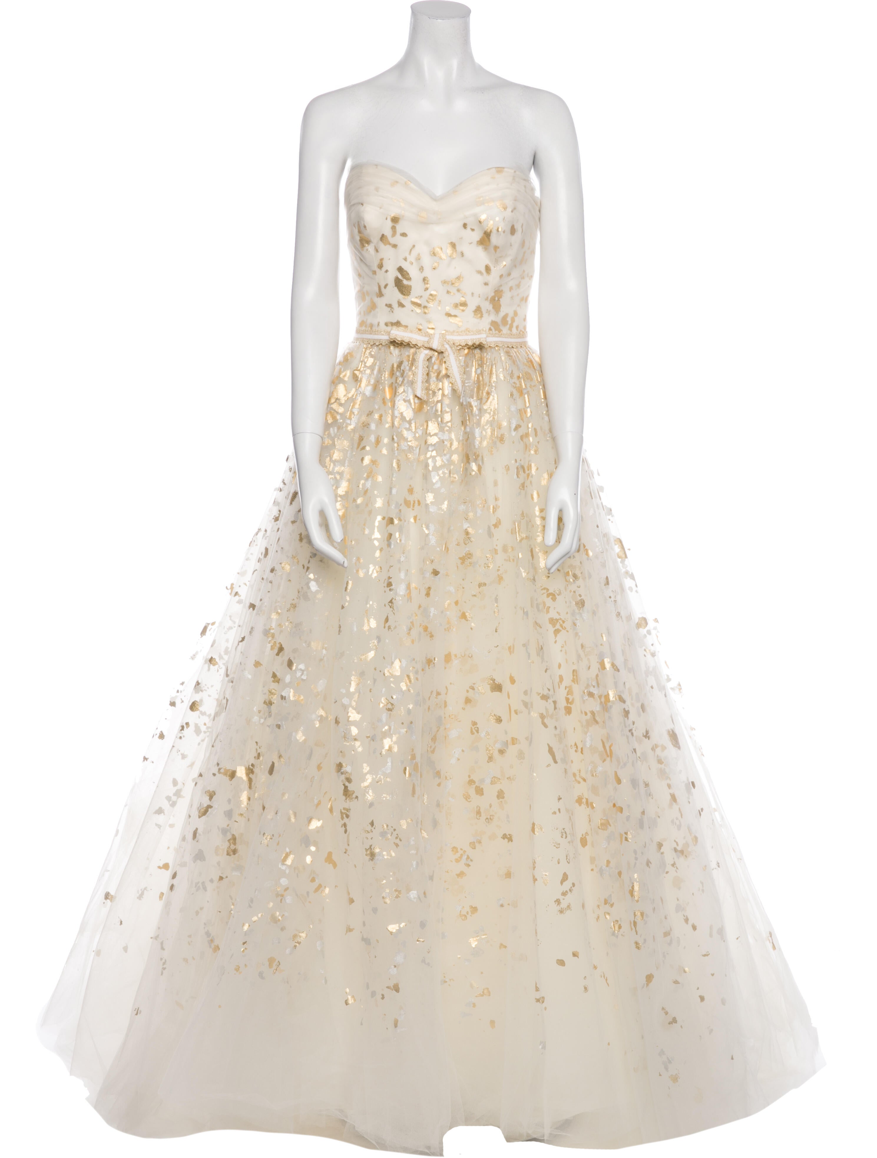 Carolina Herrera Strapless Long Dress