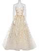 Carolina Herrera Strapless Long Dress