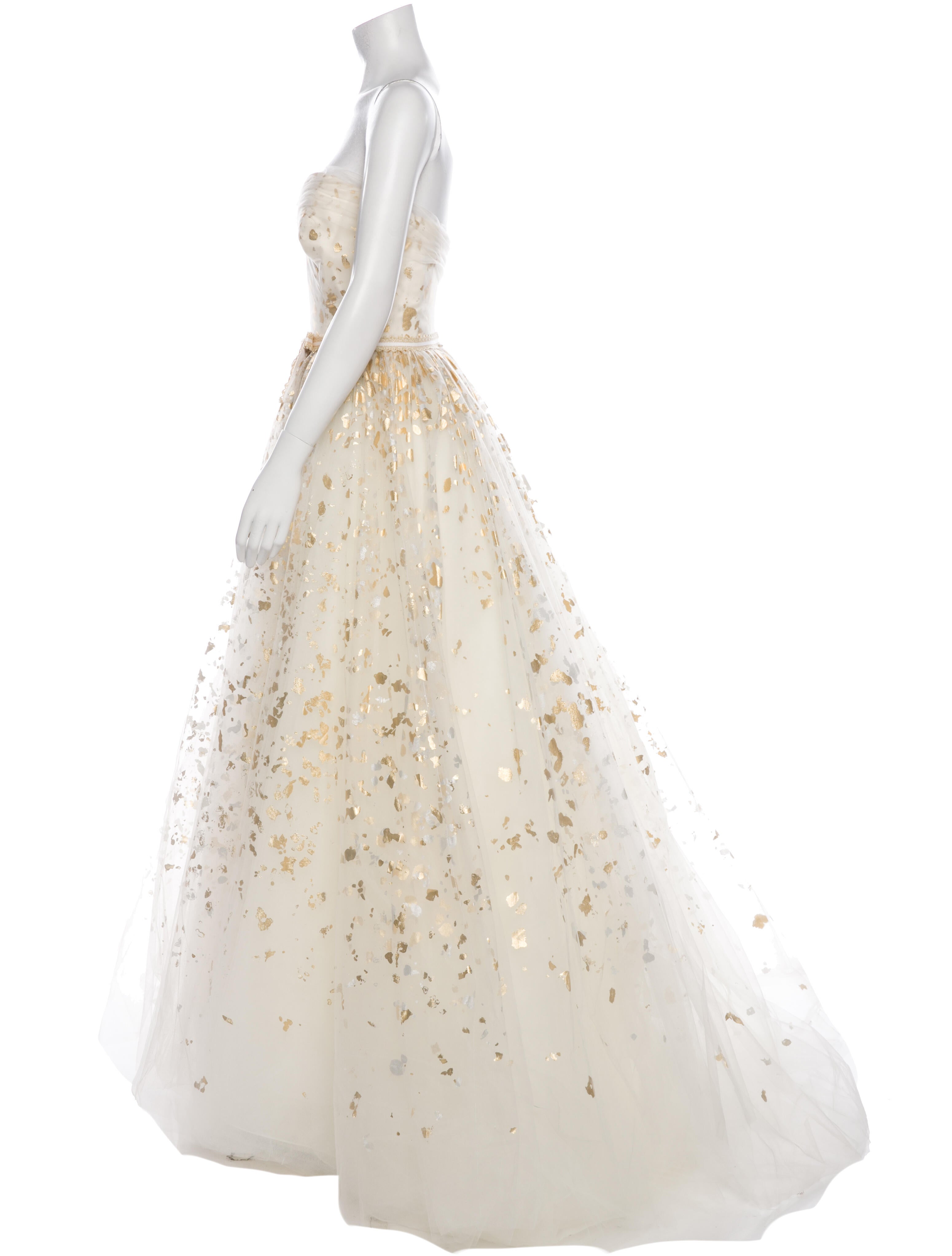 Carolina Herrera Strapless Long Dress