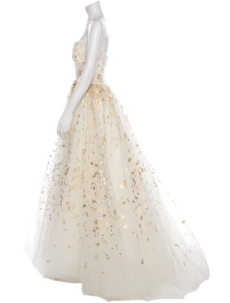 Carolina Herrera Strapless Long Dress