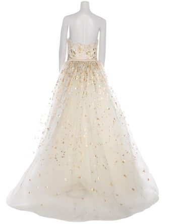 Carolina Herrera Strapless Long Dress