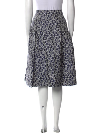 Carolina Herrera Floral Print Knee-Length Skirt