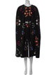 Carolina Herrera Virgin Wool Floral Print Coat