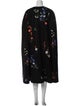 Carolina Herrera Virgin Wool Floral Print Coat