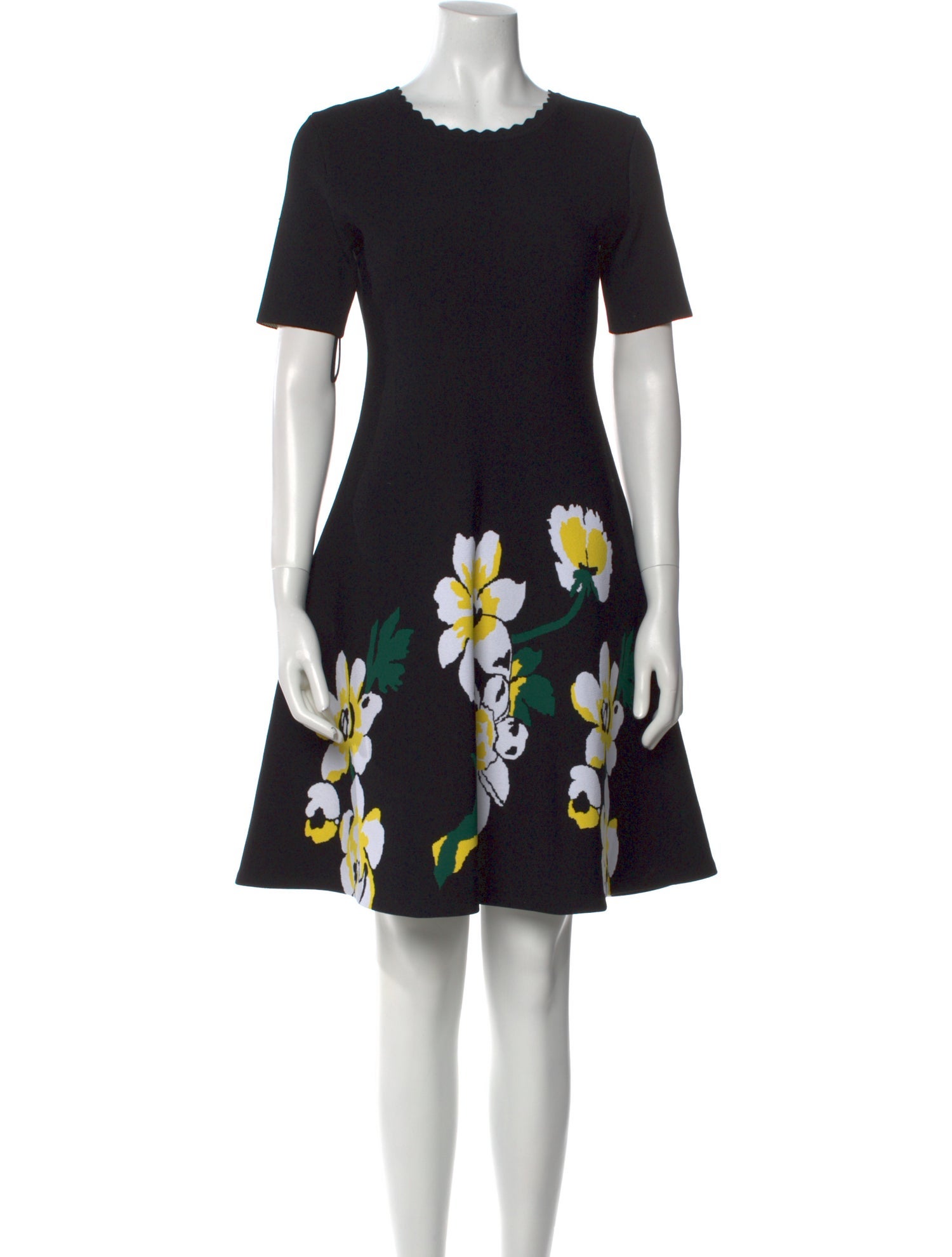 Carolina Herrera Floral Print Mini Dress