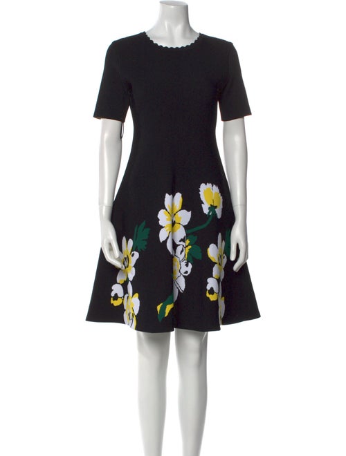 Carolina Herrera Floral Print Mini Dress