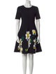 Carolina Herrera Floral Print Mini Dress