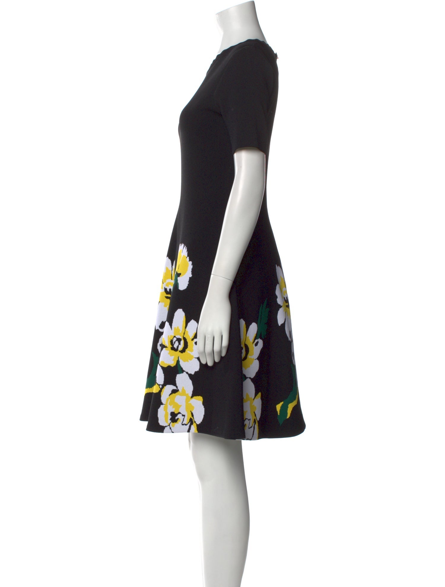 Carolina Herrera Floral Print Mini Dress