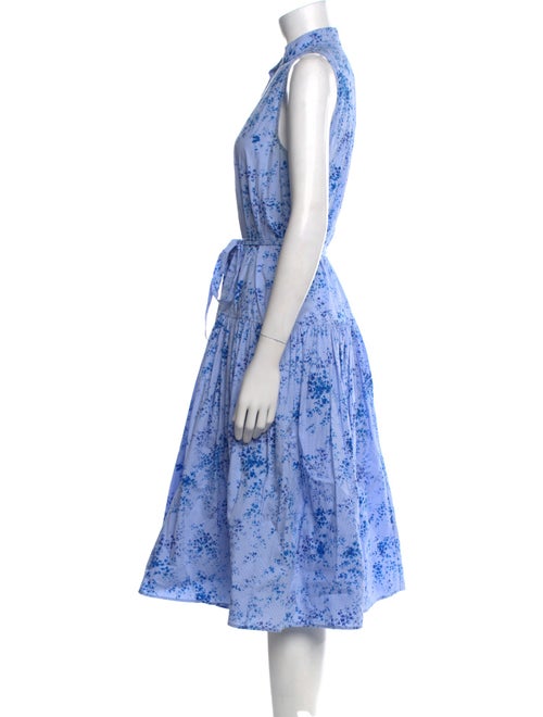 Carolina Herrera Floral Print Midi Length Dress