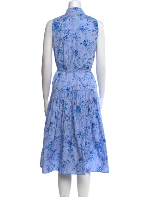 Carolina Herrera Floral Print Midi Length Dress