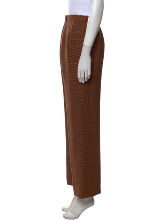 Carolina Herrera Silk Wide Leg Pants