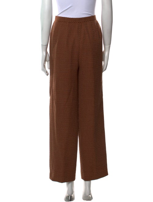 Carolina Herrera Silk Wide Leg Pants