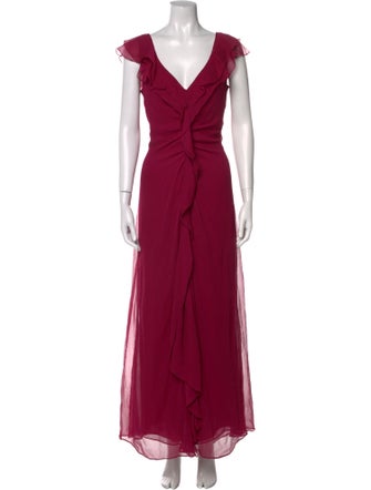 Carolina Herrera Silk Long Dress