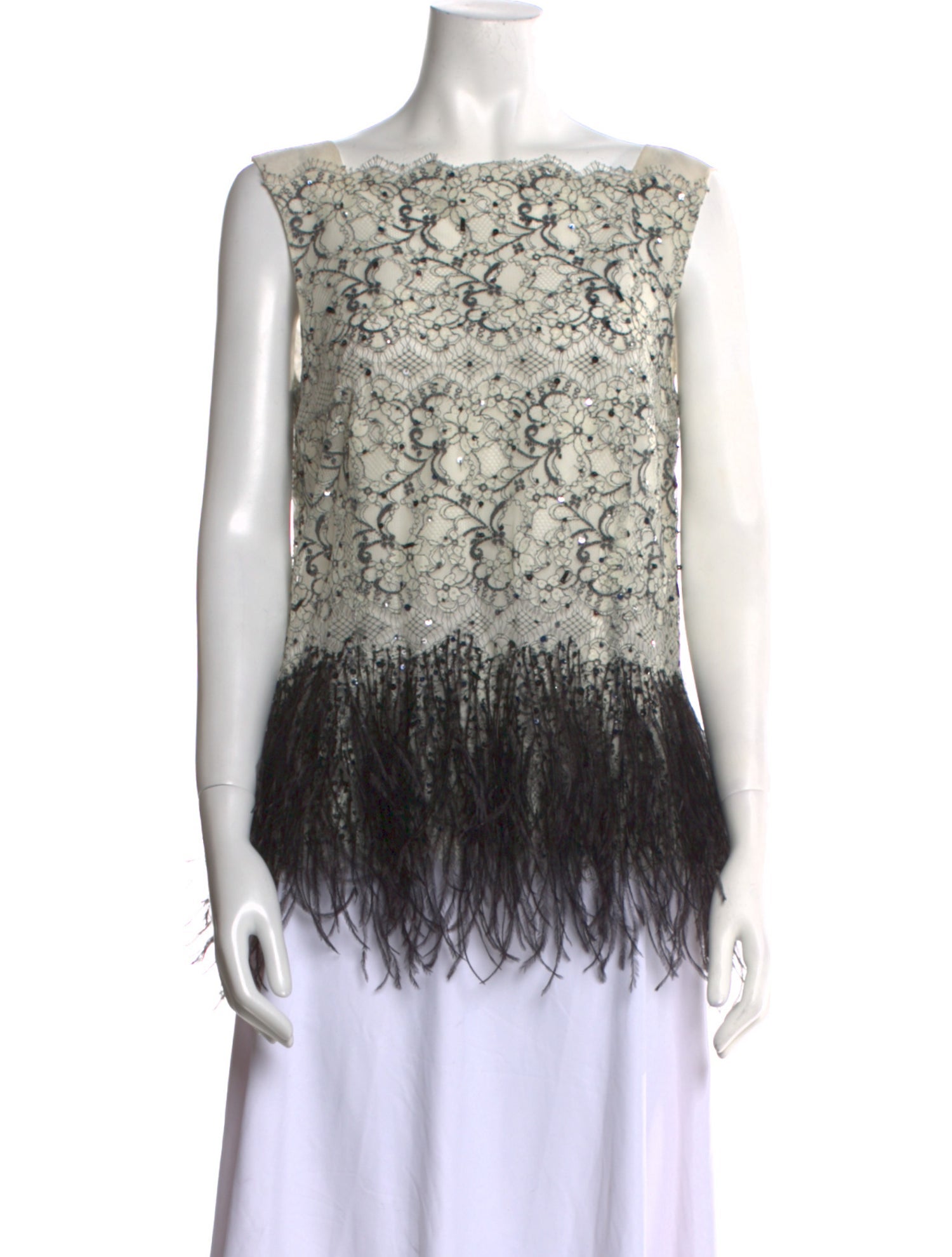 Carolina Herrera Lace Lace Pattern Top
