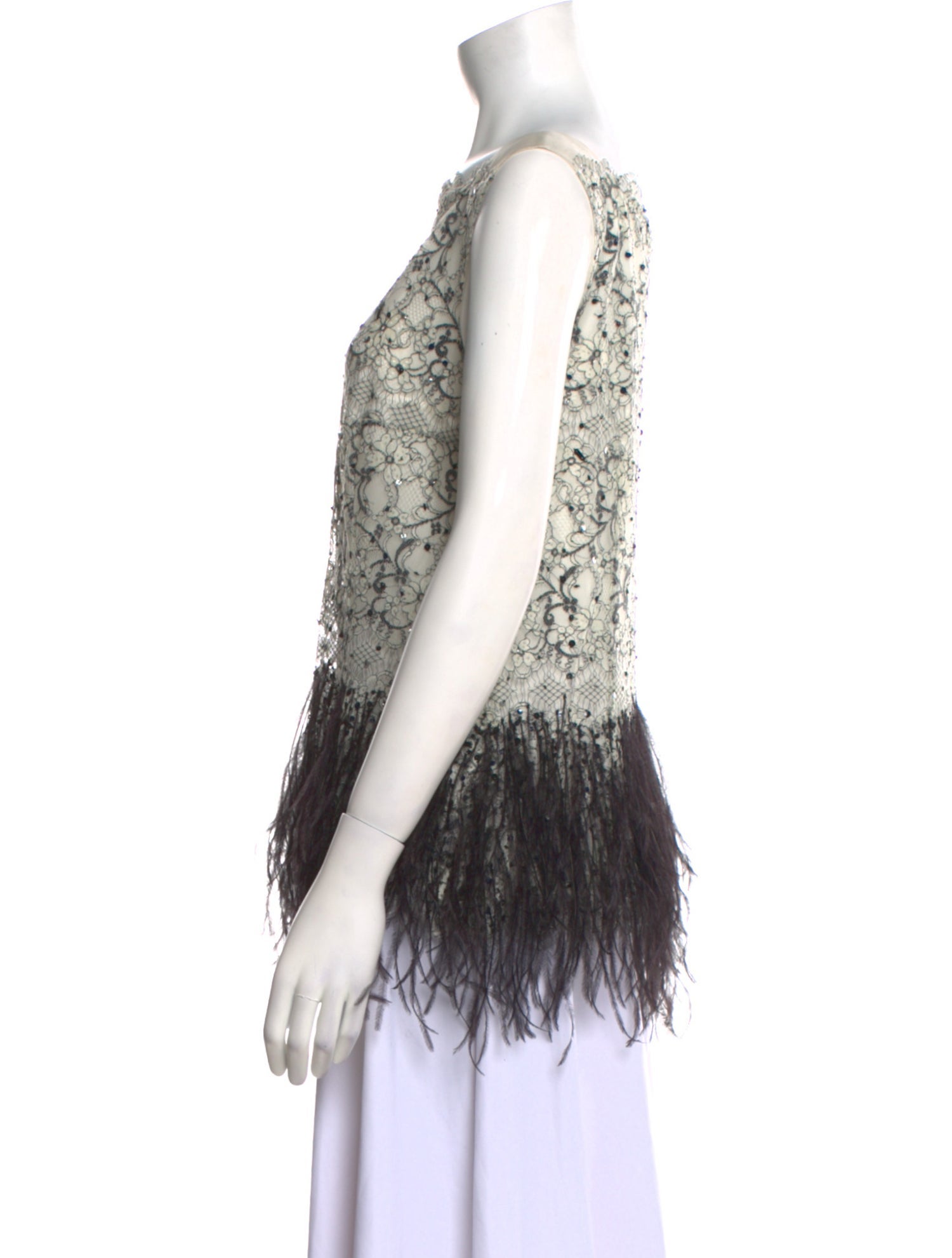 Carolina Herrera Lace Lace Pattern Top